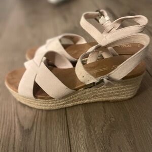 TOMS Women's blush Wedge Sandals
